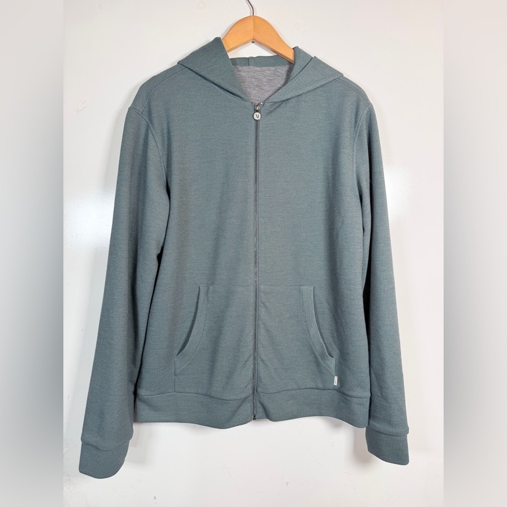 Vuori Performance Waffle Zip Hoodie Size Medium